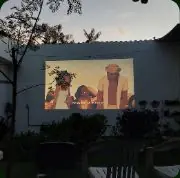 Sessão de cinema ao ar livre